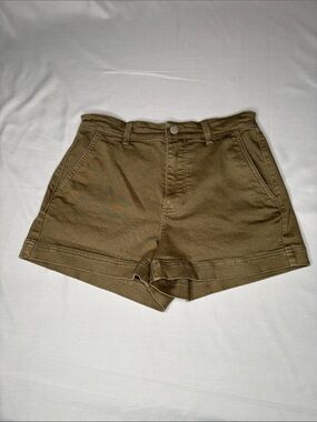 Everlane Women’s High-Waist Chino Shorts in Olive Green Size 4